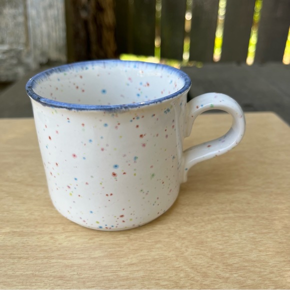 John Tams Rainbow Speckled Confetti Espresso Cup - Picture 2 of 9